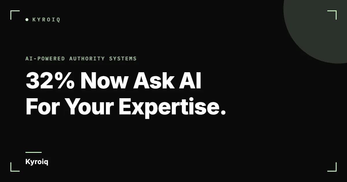 32% Now Ask AI For Your Expertise.